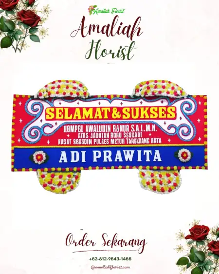 Papan Bunga Ucapan Selamat Tirtomarto