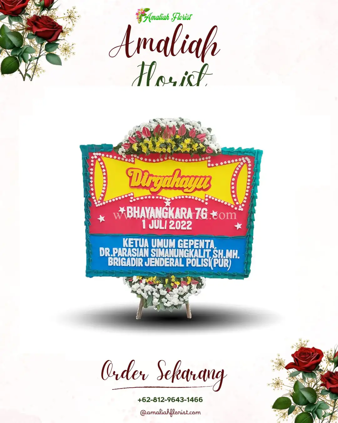 Papan Bunga HUT Ulang Tahun Tirtomarto